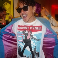 Johnny Dynell at the Club 57 opening at MOMA, photo by Glen Belverio, 2017