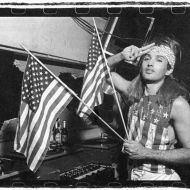Johnny Dynell at AREA, photo by Wolfgang Wesener, 1984