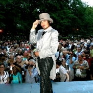 Johnny Dynell on stage at Low Life at the HOWL Festival, photo by Arthur Aviles, 2007